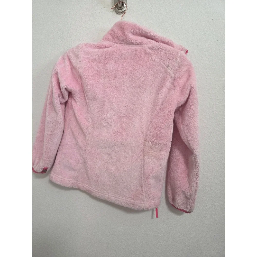 The North Face Girls Osito Full Zip Fleece Jacket Pink Size S 7/8